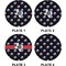 Texas Polka Dots Set of Appetizer / Dessert Plates (Approval)