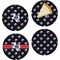 Texas Polka Dots Set of Appetizer / Dessert Plates