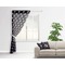 Texas Polka Dots Sheer Curtain With Window and Rod - in Room Matching Pillow