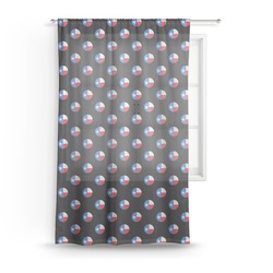 Texas Polka Dots Sheer Curtain - 50"x84" (Personalized)