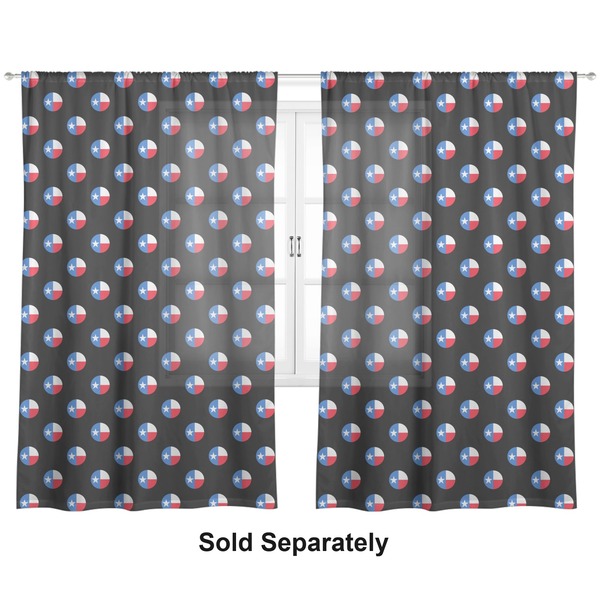 Texas Polka Dots Sheer Curtains