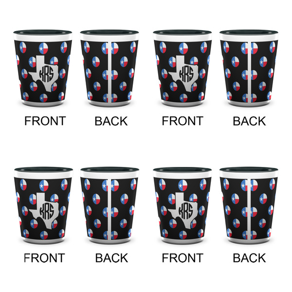 Texas Polka Dots Shot Glassess - Two Tone - Set of 4 - APPROVAL