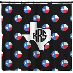 Texas Polka Dots Shower Curtain - 71" x 74" (Personalized)