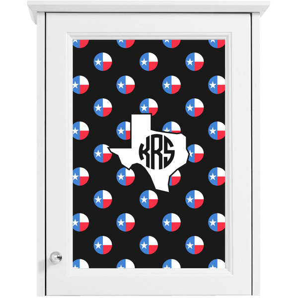 Texas Polka Dots Single White Cabinet Decal