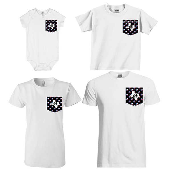 Texas Polka Dots Sized Pockets on Various Products