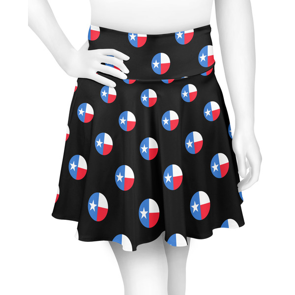 Custom Texas Polka Dots Skater Skirt - X Small