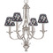 Texas Polka Dots Small Chandelier Shade - LIFESTYLE (on chandelier)