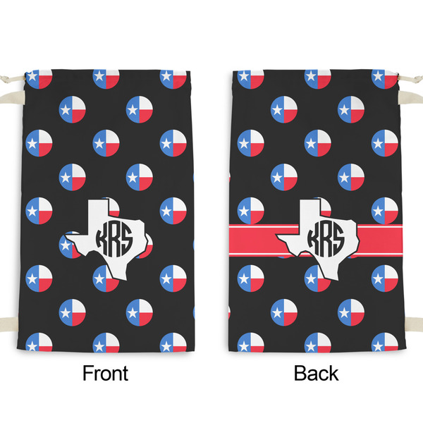 Texas Polka Dots Small Laundry Bag - Front & Back View