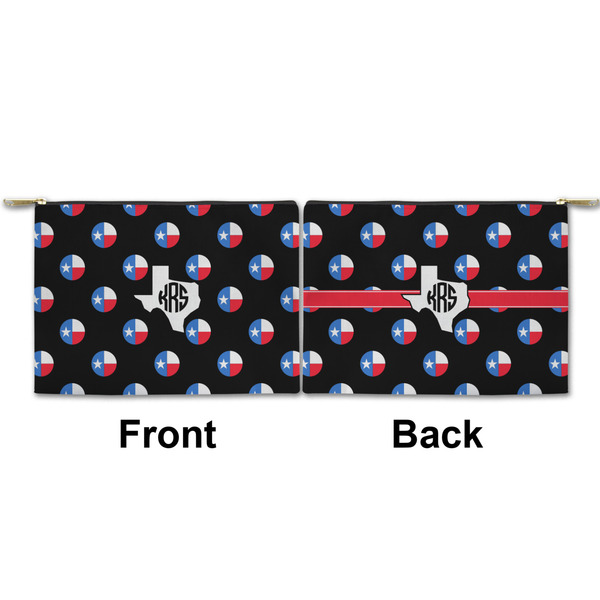 Texas Polka Dots Small Zipper Pouch Approval (Front and Back)
