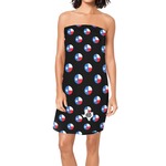 Texas Polka Dots Spa / Bath Wrap (Personalized)