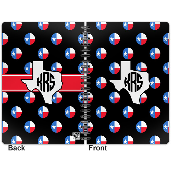 Texas Polka Dots Spiral Journal 7 x 10 - Apvl