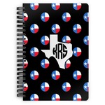 Texas Polka Dots Spiral Notebook - 7x10 w/ Monogram