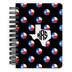 Texas Polka Dots Spiral Notebook - 5x7 w/ Monogram