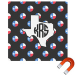 Texas Polka Dots Square Car Magnet - 10" (Personalized)