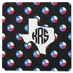 Texas Polka Dots Square Rubber Backed Coaster (Personalized)