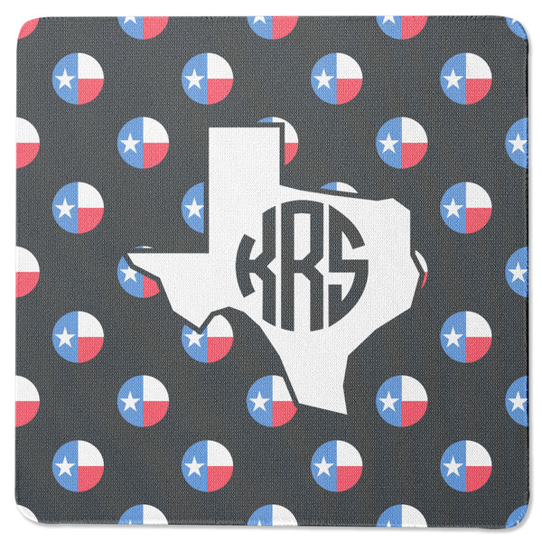 Texas Polka Dots Square Coaster Rubber Back - Single