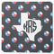 Texas Polka Dots Square Coaster Rubber Back - Single