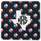 Texas Polka Dots Square Rubber Backed Coaster (Personalized)
