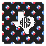 Texas Polka Dots Square Decal (Personalized)