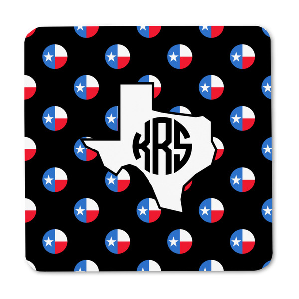 Texas Polka Dots Square Fridge Magnet - FRONT