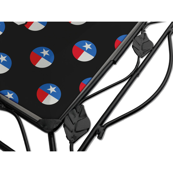 Texas Polka Dots Square Trivet - Detail