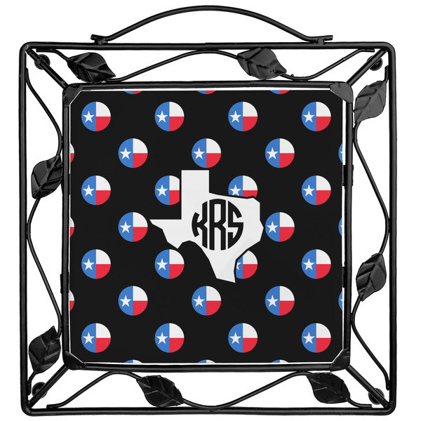Custom Texas Polka Dots Square Trivet (Personalized)