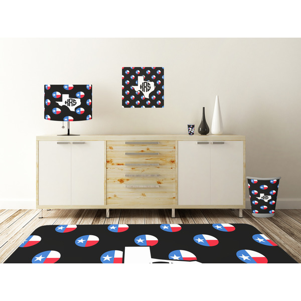 Texas Polka Dots Square Wall Decal Wooden Desk