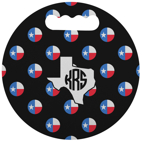 Custom Texas Polka Dots Stadium Cushion (Round) (Personalized)