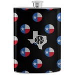 Texas Polka Dots Stainless Steel Flask (Personalized)