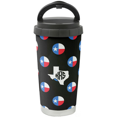Texas Polka Dots Stainless Steel Coffee Tumbler (Personalized)