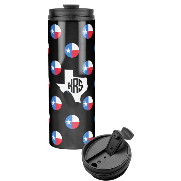 Custom Texas Polka Dots Stainless Steel Skinny Tumbler (Personalized)