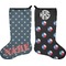 Texas Polka Dots Holiday Stocking - Double-Sided - Neoprene (Personalized)