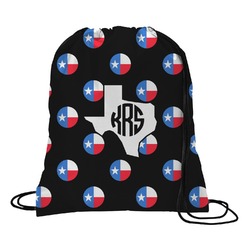 Texas Polka Dots Drawstring Backpack - Small (Personalized)