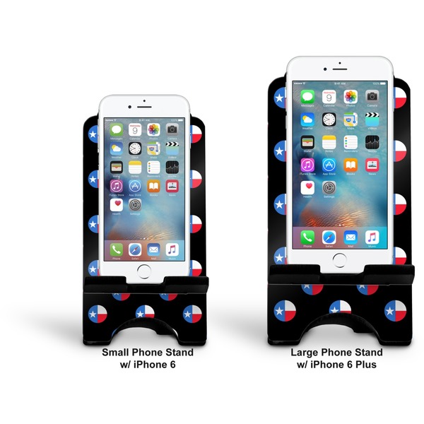 Texas Polka Dots Stylized Phone Stand - Comparison