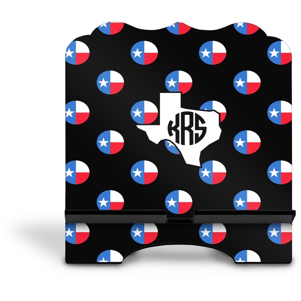 Texas Polka Dots Stylized Tablet Stand - Front without iPad