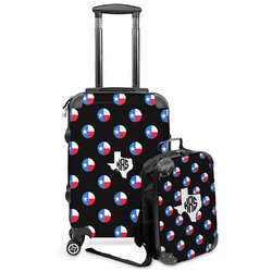 Texas Polka Dots Kids 2-Piece Luggage Set - Suitcase & Backpack (Personalized)