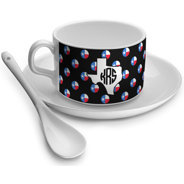 Custom Texas Polka Dots Tea Cup - Single (Personalized)
