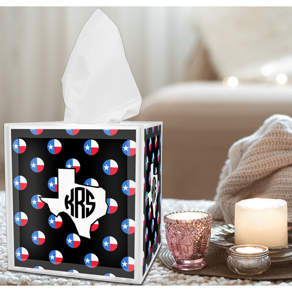 Texas Polka Dots Tissue Box - LIFESTYLE