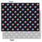 Texas Polka Dots Tissue Paper - Lightweight - Large - Front & Back