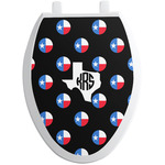 Texas Polka Dots Toilet Seat Decal - Elongated (Personalized)
