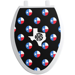 Texas Polka Dots Toilet Seat Decal - Elongated (Personalized)