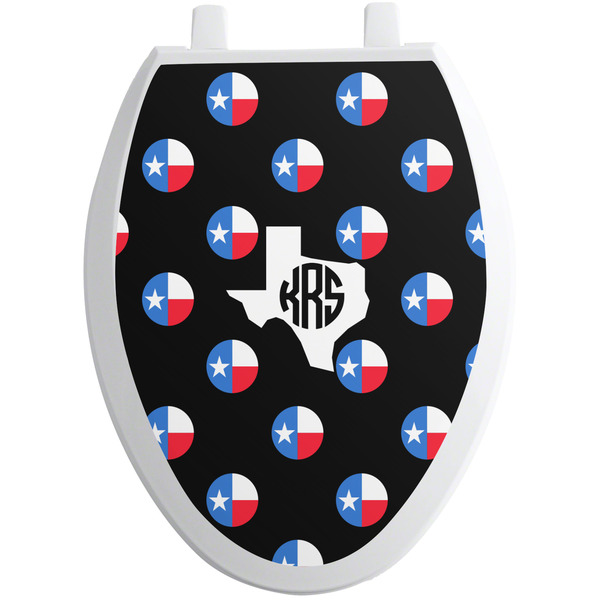 Custom Texas Polka Dots Toilet Seat Decal - Elongated (Personalized)