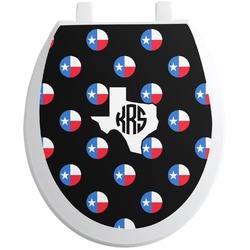 Texas Polka Dots Toilet Seat Decal (Personalized)