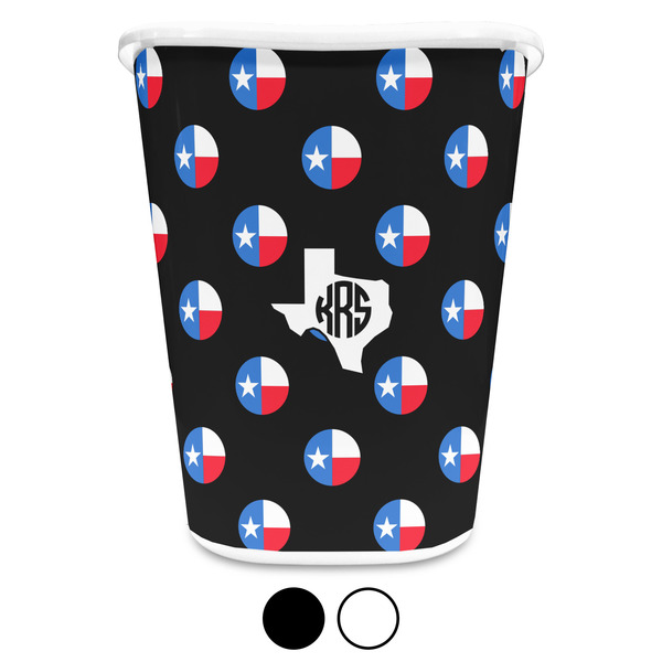Texas Polka Dots Custom Waste Basket