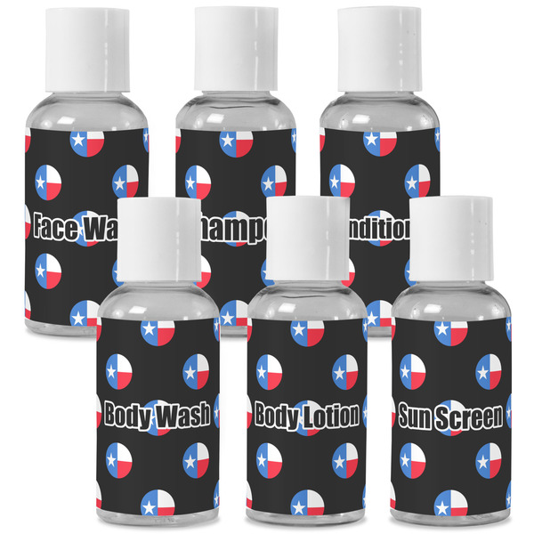 Custom Texas Polka Dots Travel Bottles (Personalized)