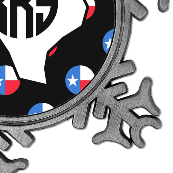 Texas Polka Dots Vintage Snowflake - Detail