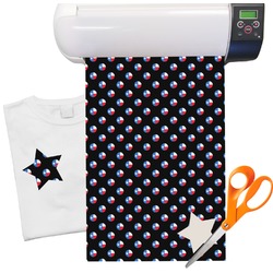 Texas Polka Dots Heat Transfer Vinyl Sheet (12"x18")