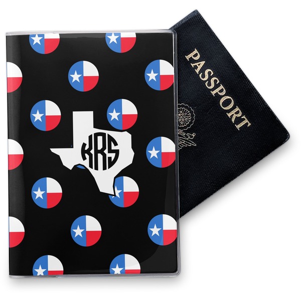 Custom Texas Polka Dots Vinyl Passport Holder (Personalized)
