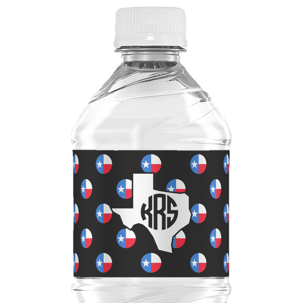 Custom Texas Polka Dots Water Bottle Labels - Custom Sized (Personalized)