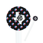 Texas Polka Dots Round Plastic Stir Sticks (Personalized)